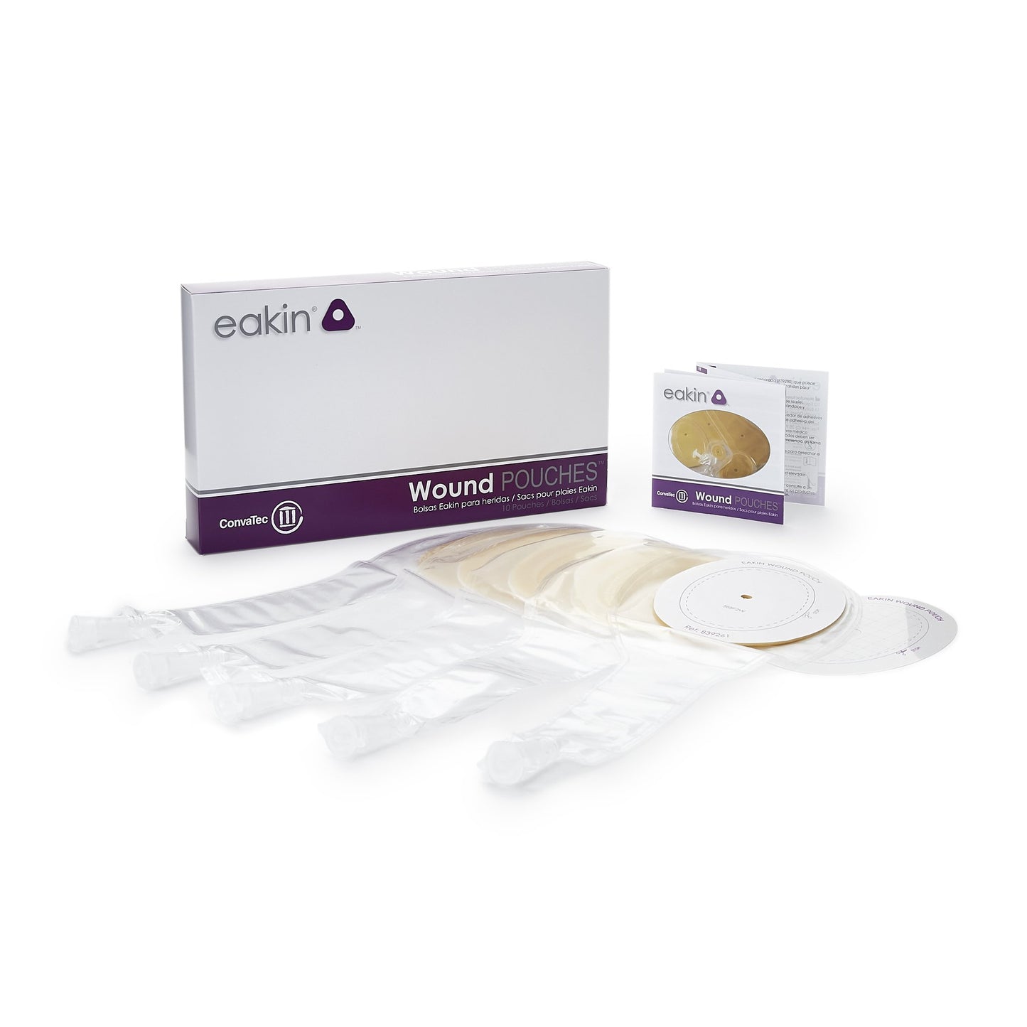 Eakin Fistula and Wound Drainage Pouch, 108 x 75mm Cutting Area