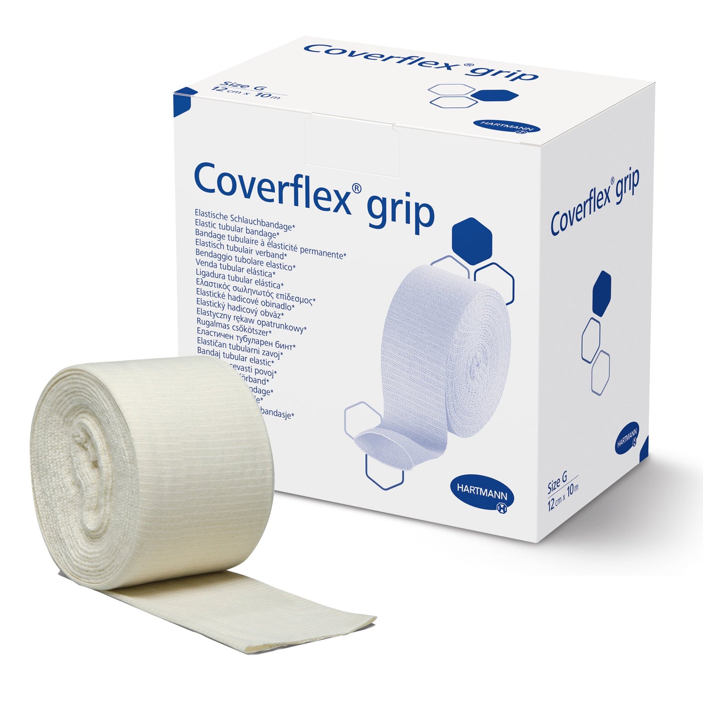 Coverflex grip Elastic Tubular Support Bandage, 4.7 Inch x 11 Yard, Size G