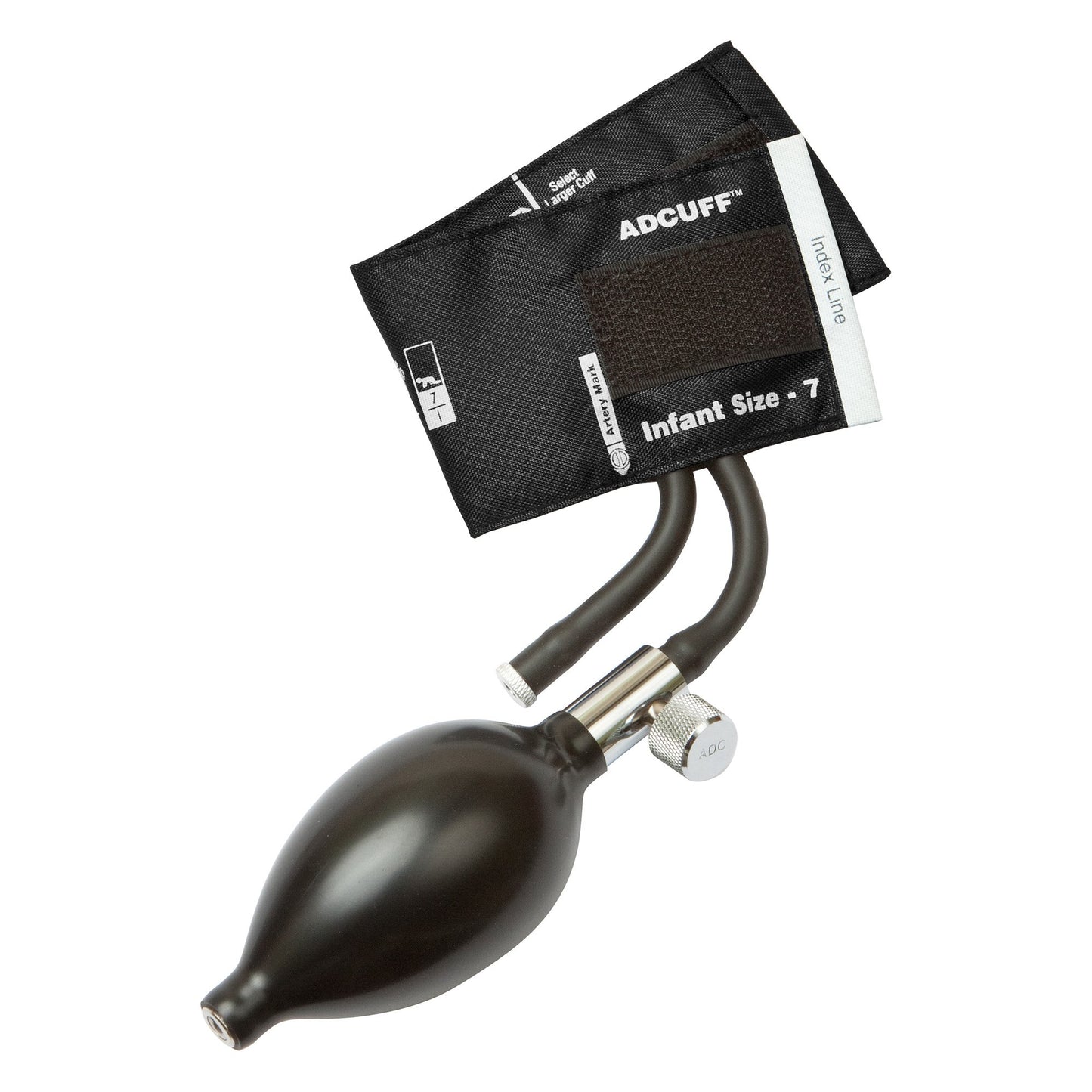 Reusable Blood Pressure Cuff and Bulb Adcuff™ 9 to 14 cm Arm Nylon Cuff Infant Cuff