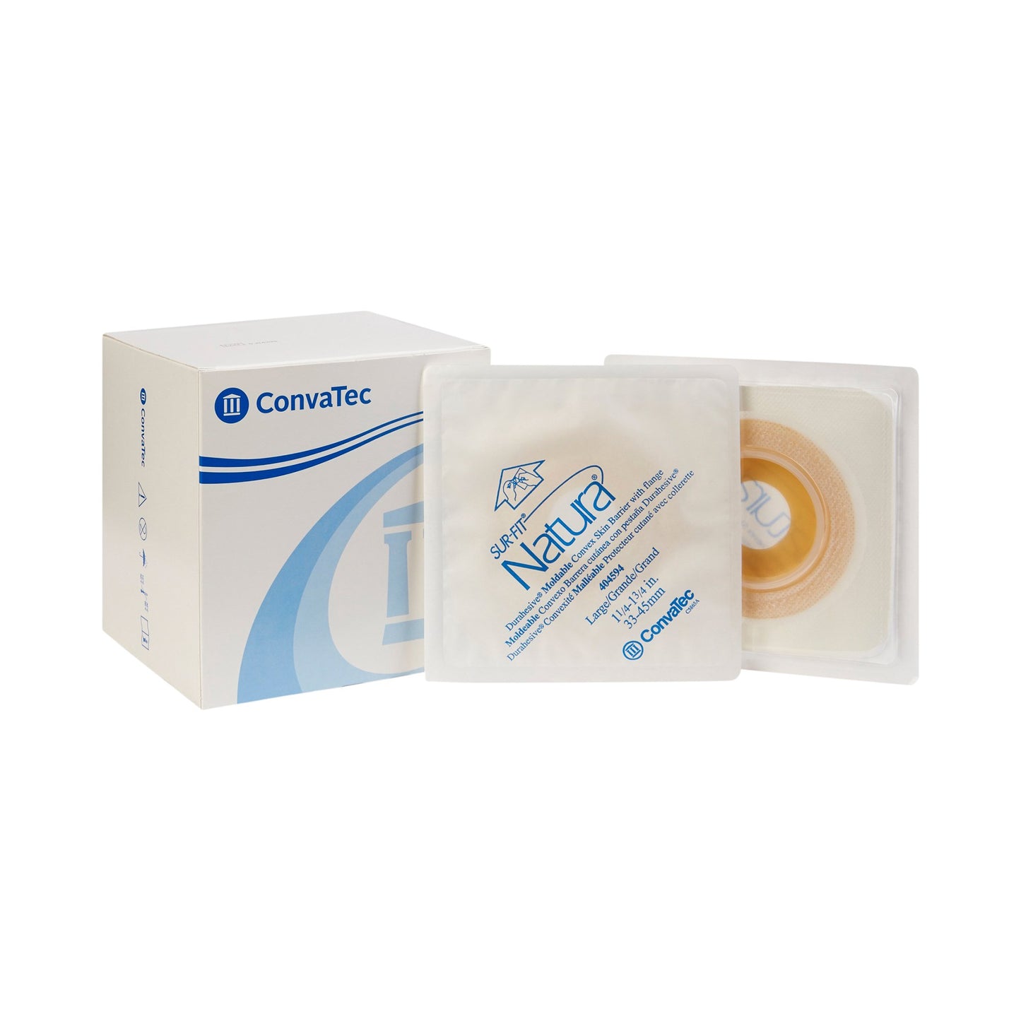 Sur-Fit Natura Durahesive Ostomy Barrier, 57mm Flange, Fits 33 – 45mm Stomas
