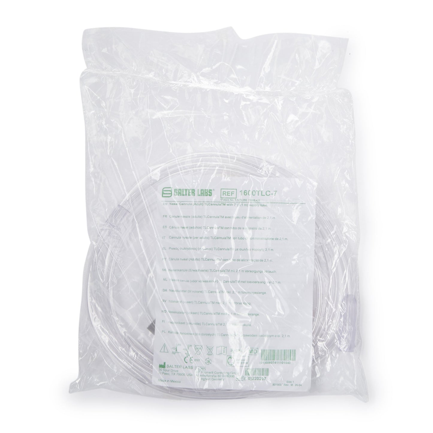 Salter-Style TLCannula™ Nasal Cannula with Ear Cushions