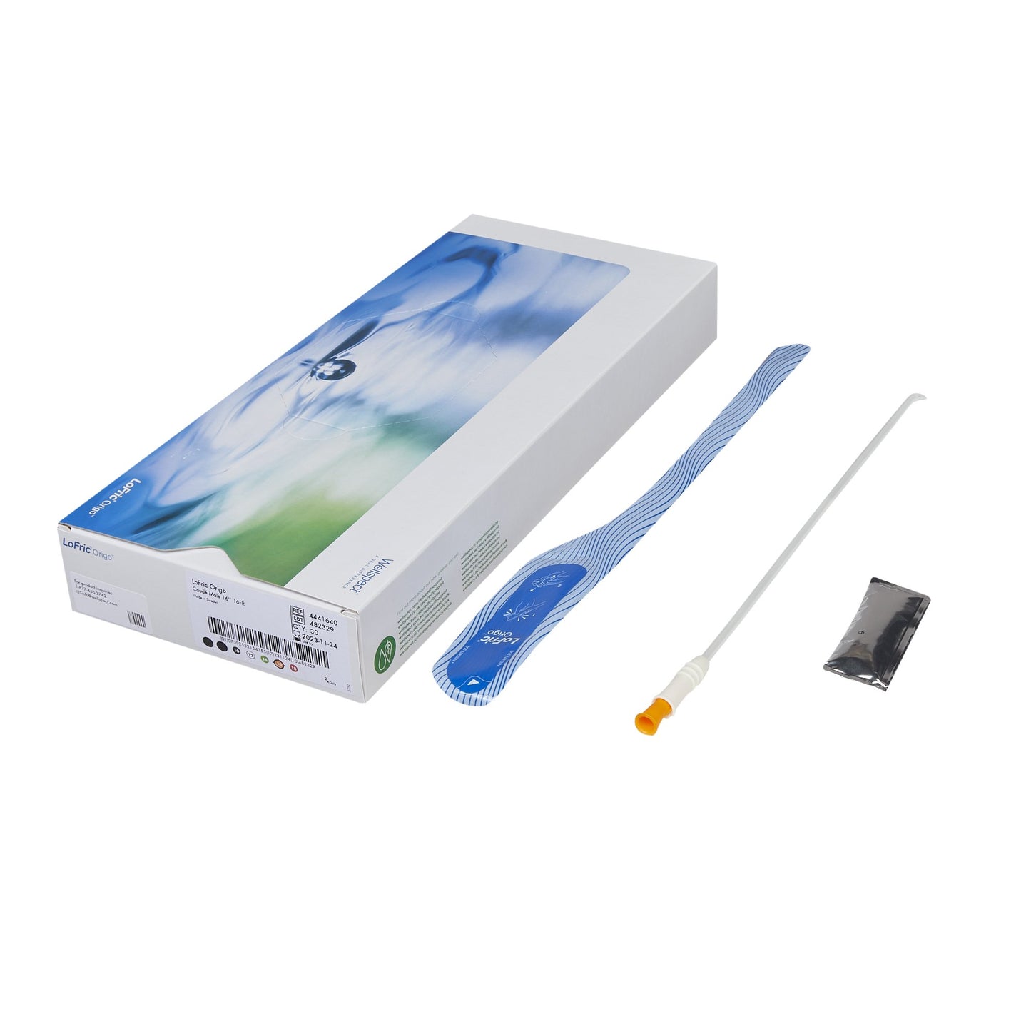 LoFric Urethral Catheter, 16 Fr., Male, Coud