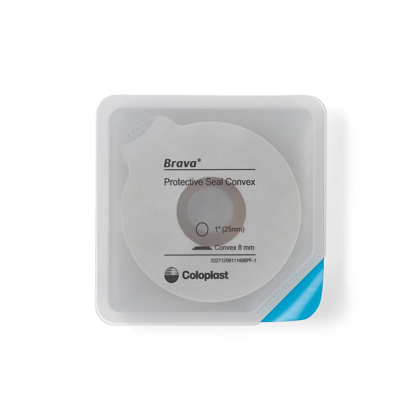Ostomy Seal Brava Convex, Starter Hole 1 Inch (25mm) For Use with Ostomy Pouch