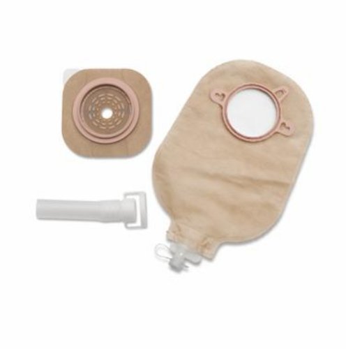 New Image™ Clear Urostomy Pouch, Cut to Fit Stomas up to 44 mm, Red Match