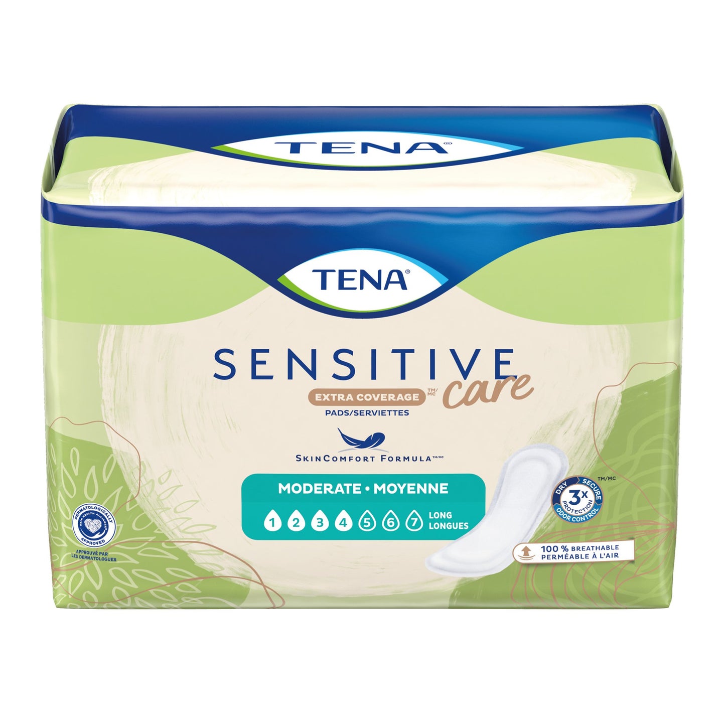 Tena Intimates™ Moderate Long Bladder Control Pad, 12-Inch Length