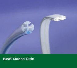 Wound Drain Tube Bard Round Hubless Type Without Attachment 4 Channel Type 15 Fr. Size Sterile