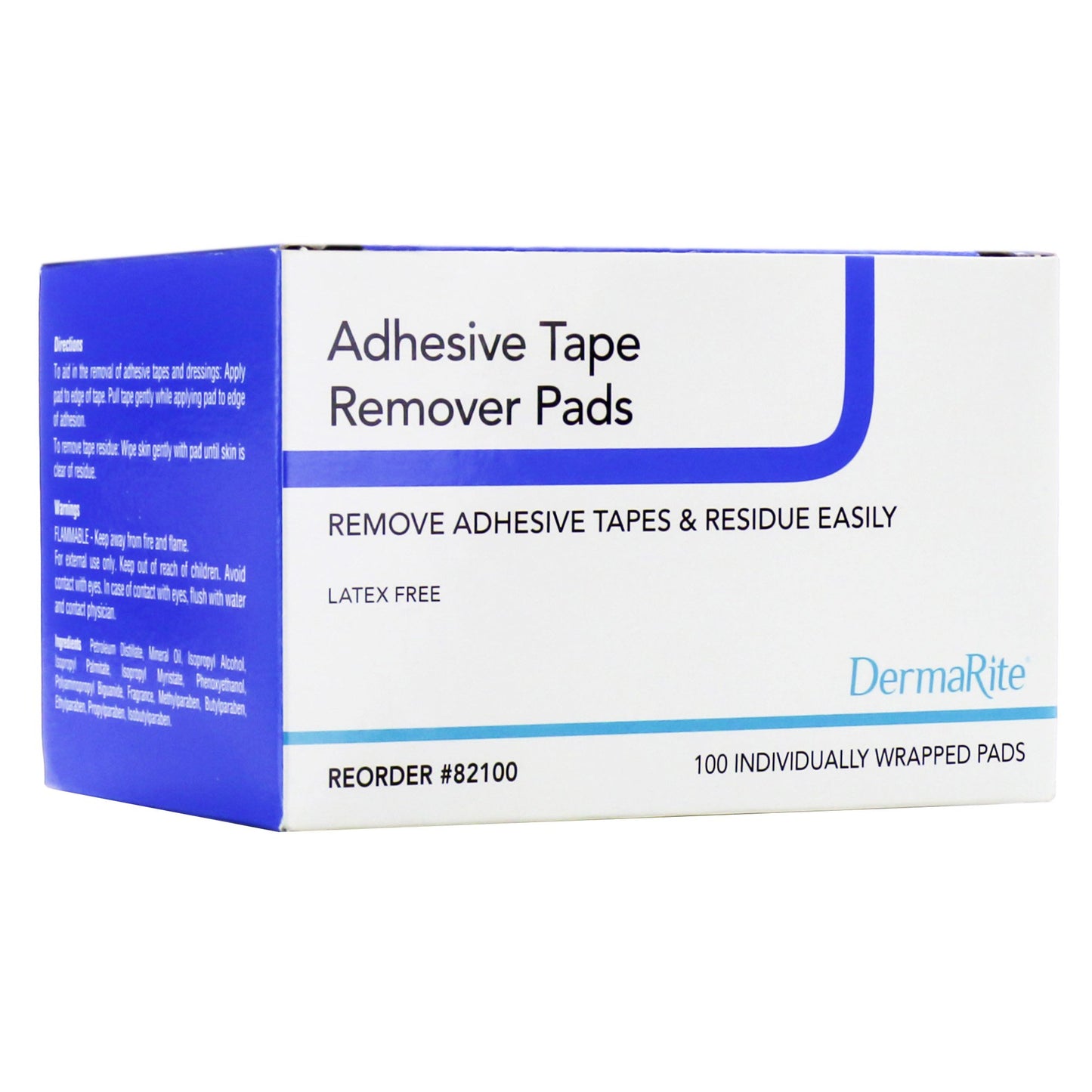 DermaRite Adhesive Remover, 1-1/2 x 3-1/2 Inch Pads