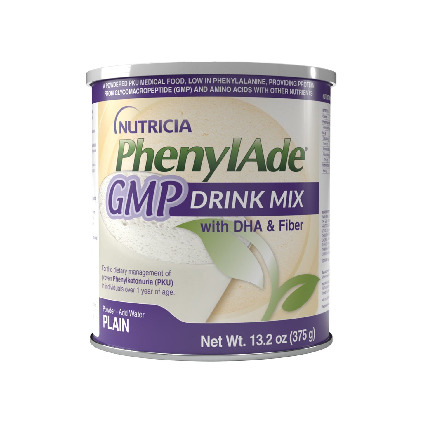 Oral Supplement PhenylAde GMP Plain Flavor Powder 13.2 oz. / 375 Gram Canister