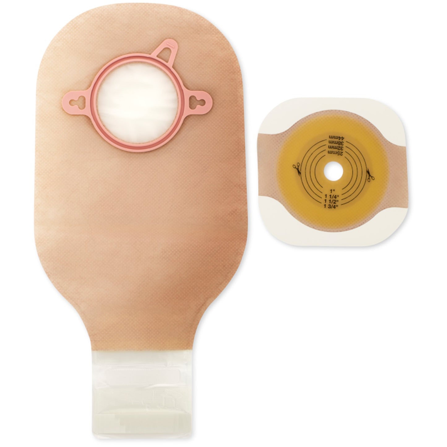 New Image™ 2-Piece Ultra Clear Ostomy Pouch, up to 57 mm, Lock 'n Roll™ closure