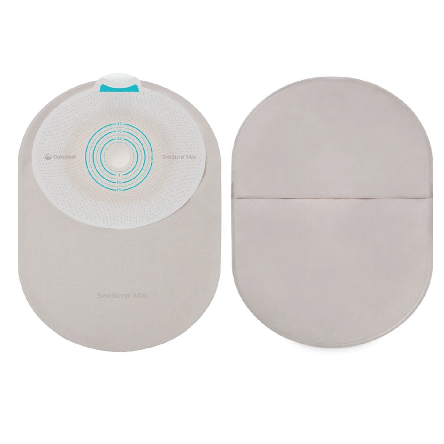 SenSura Mio Flat 1-Piece Opaque Ostomy Pouch, Pre-cut to fit 35 mm Stoma