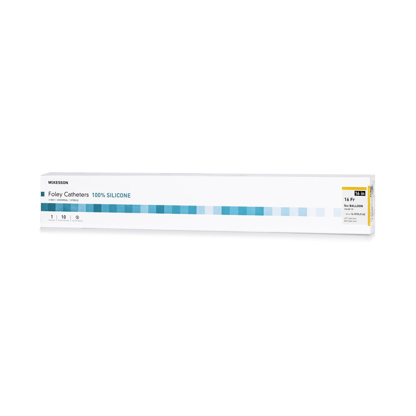 McKesson Silicone Foley Catheter, Coud Tip, 16 Fr.
