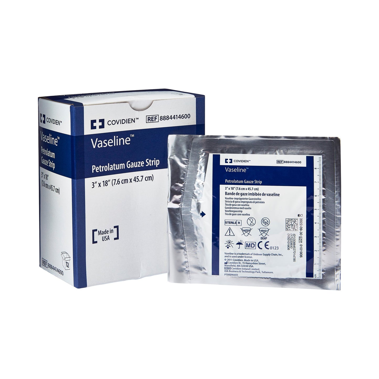 Vaseline Petrolatum Impregnated Dressing, 3 x 18 Inch