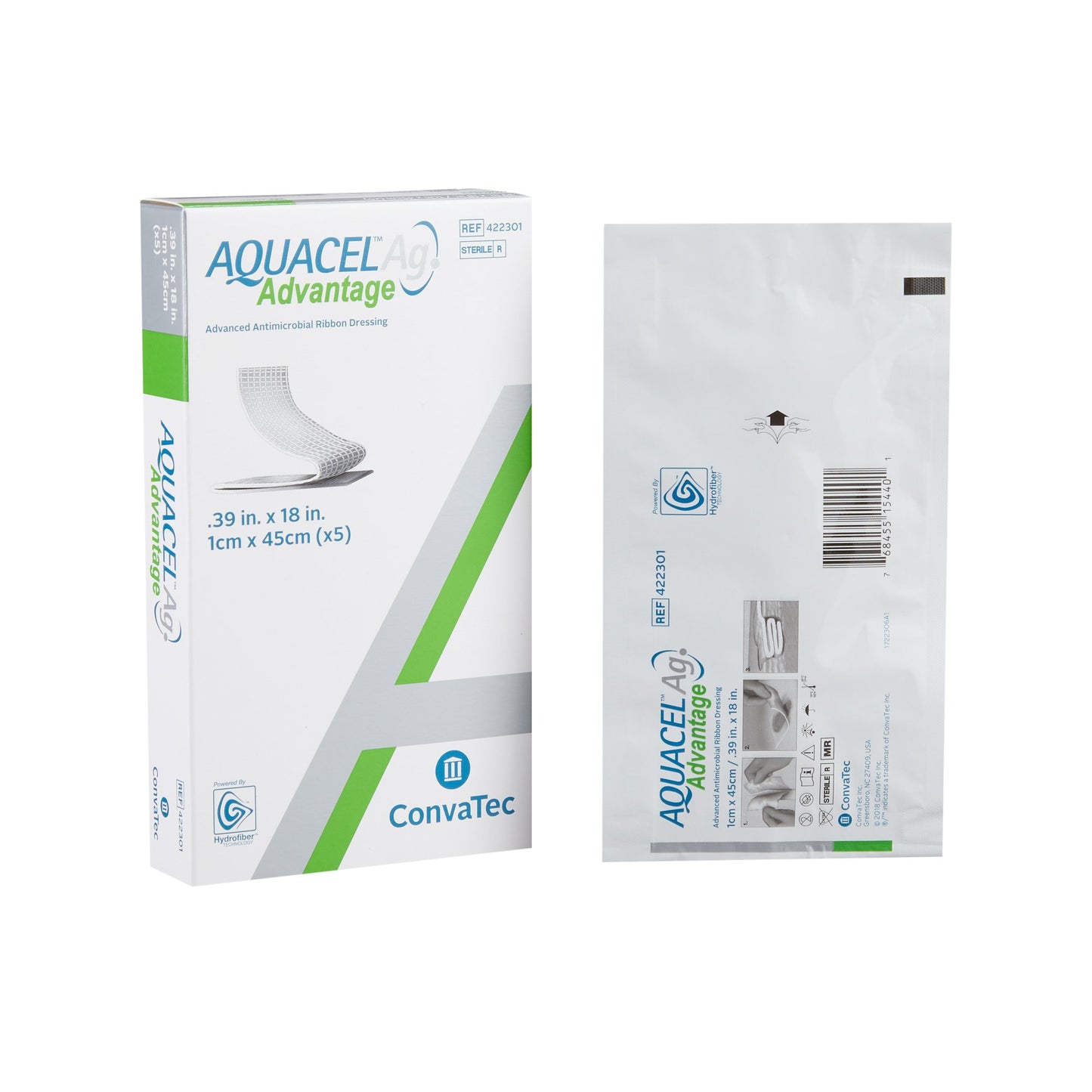 Aquacel Ag Advantage Silver Dressing, 1 x 45 Centimeter