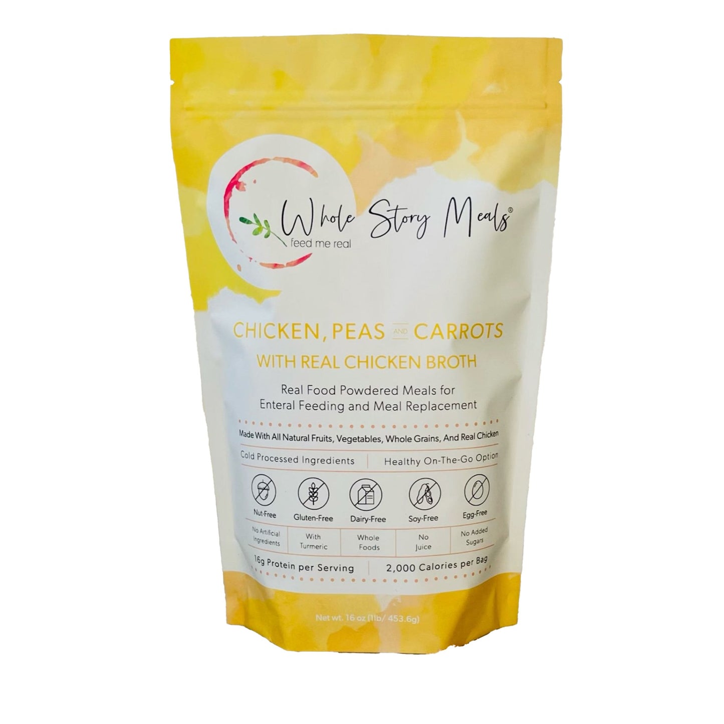 Oral Supplement Whole Story Meals Chicken / Peas / Carrot Flavor Powder 16 oz. Pouch