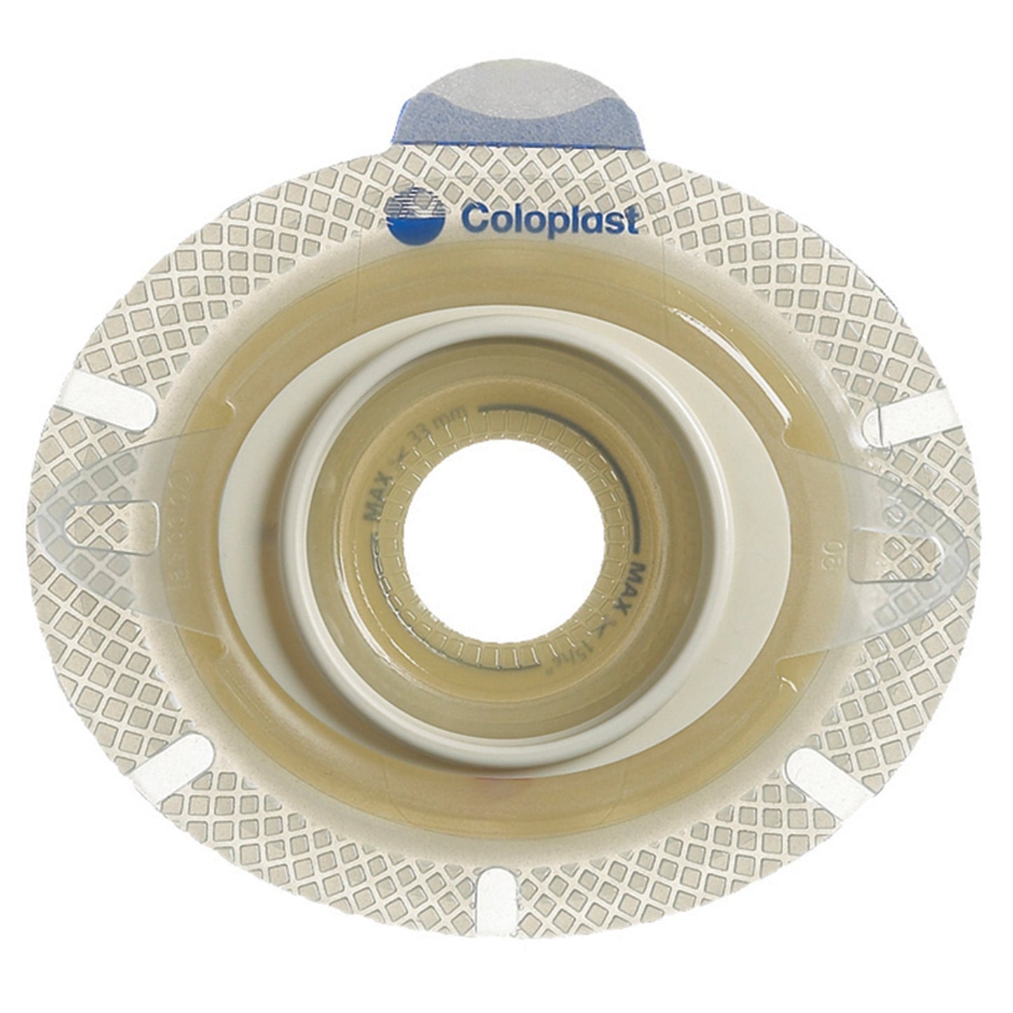 SenSura Click Xpro Flat Ostomy Barrier, 20 – 35 mm Stoma Opening, Green Match