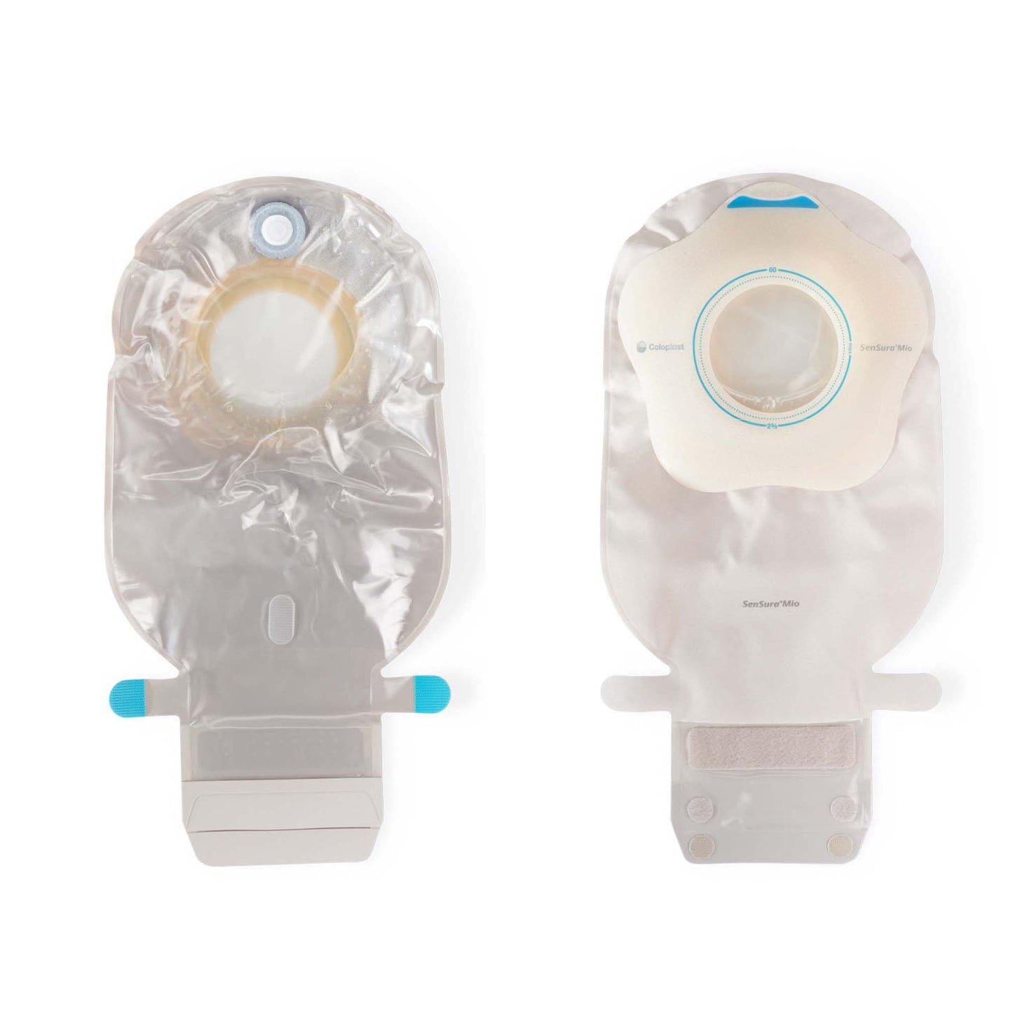SenSura Mio Convex Flip 1-Piece Transparent Ostomy Pouch, 50mm Stoma