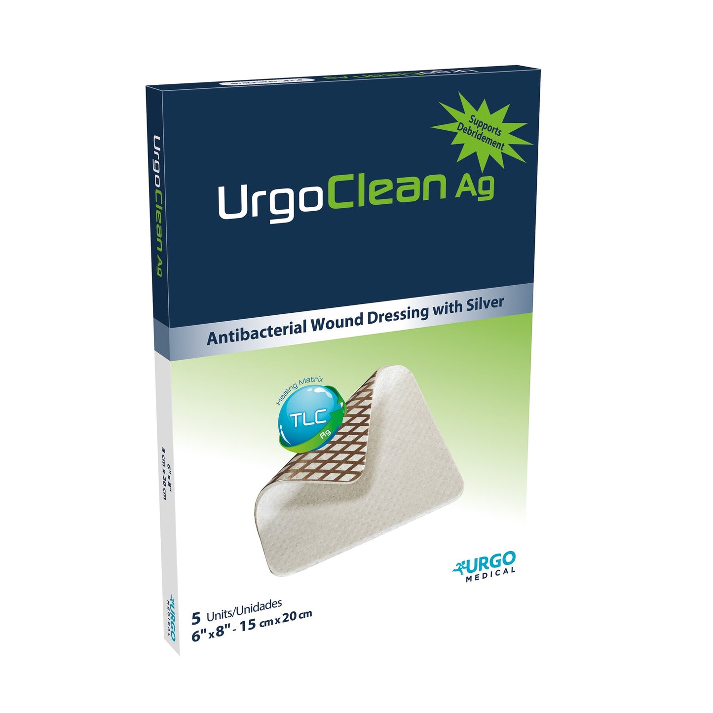 Silver Dressing UrgoClean Ag 6 X 8 Inch Rectangle Sterile