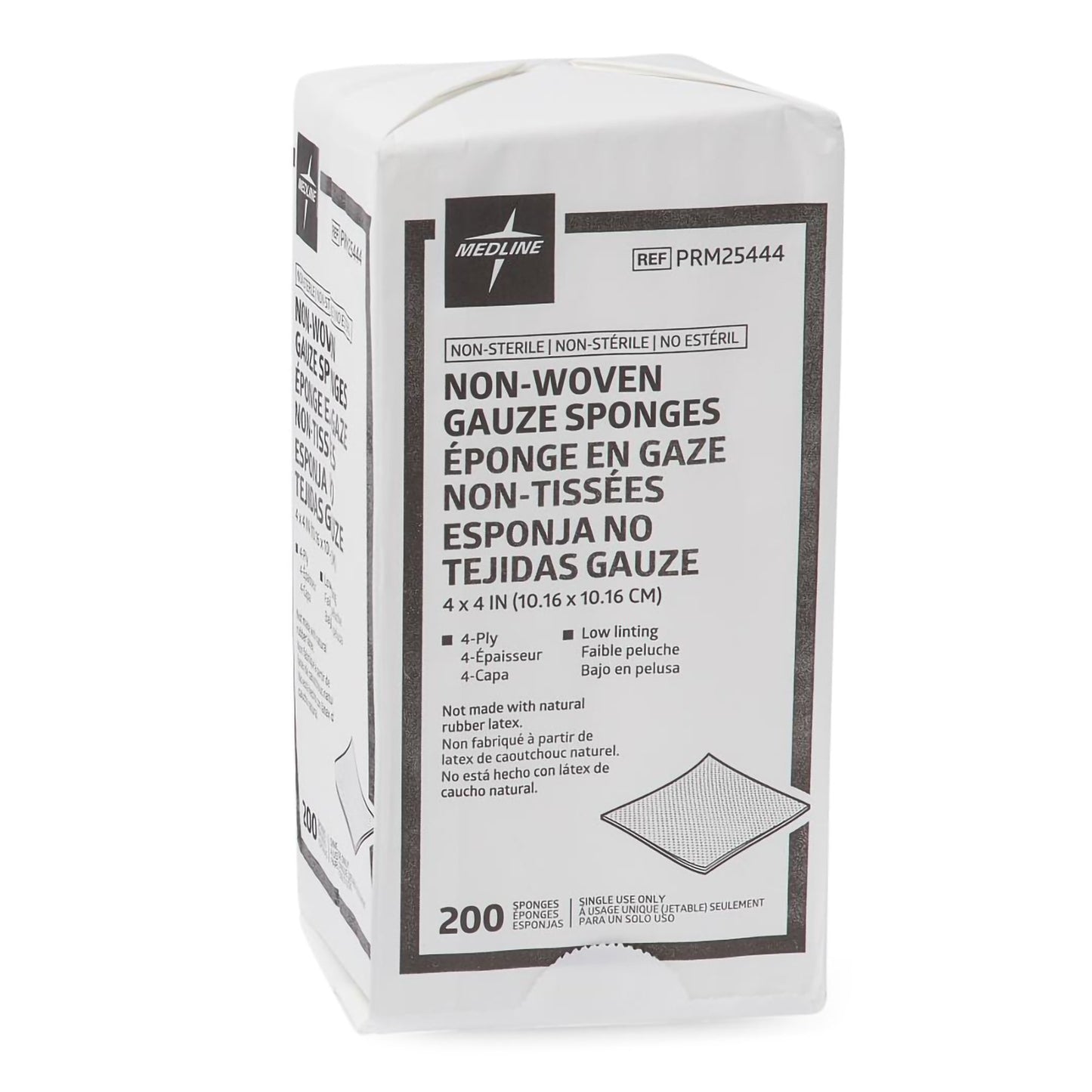 Nonwoven Sponge Medline Essentials 4 X 4 Inch 4-Ply NonSterile 200 per Pack