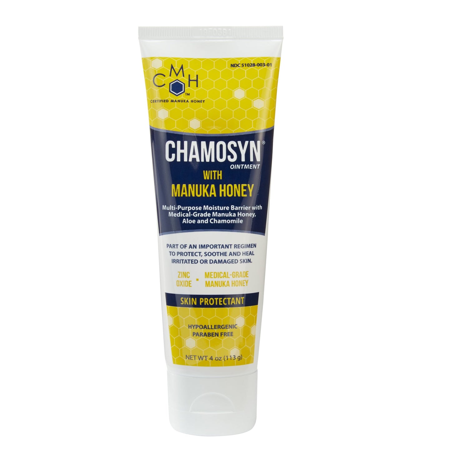 Chamosyn Ointment with Manuka Honey Skin Protectant, 4-ounce Tube