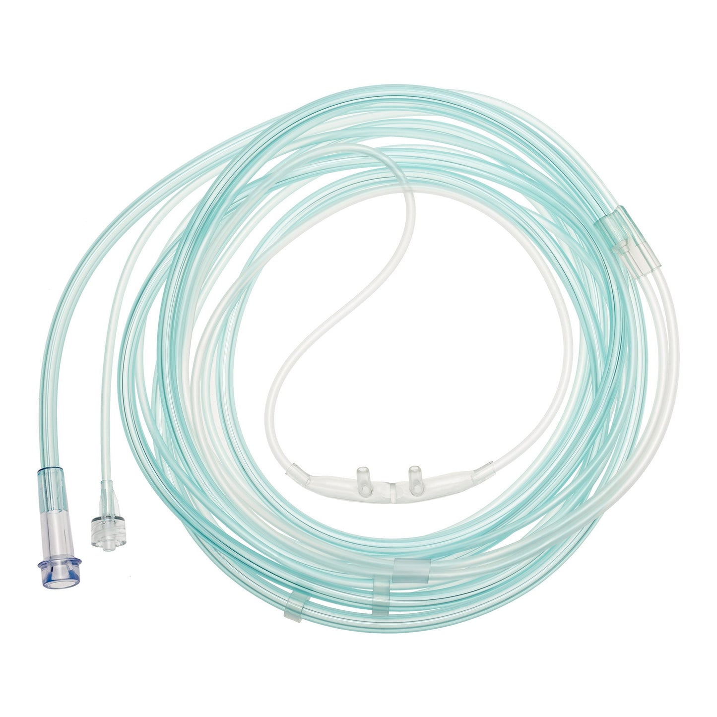 ETCO2 Nasal Cannula Softech Plus Adult Curved Prongs 7 Foot Tubing Low Flow Rate