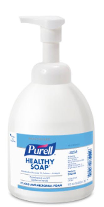 Purell Antimicrobial Foam Handwash w/ 2% Chlorhexidine Gluconate, 18 oz. Bottle