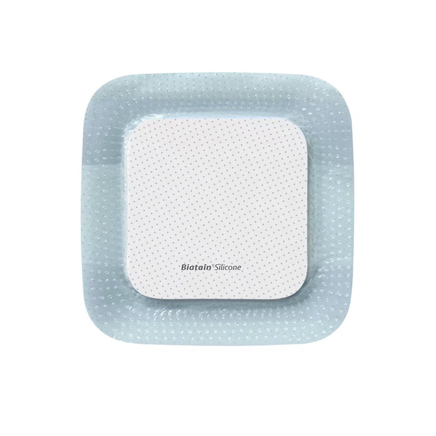 Biatain Silicone Absorbent Foam Dressing w/ Border Film Backing, 4 x 4 Inch