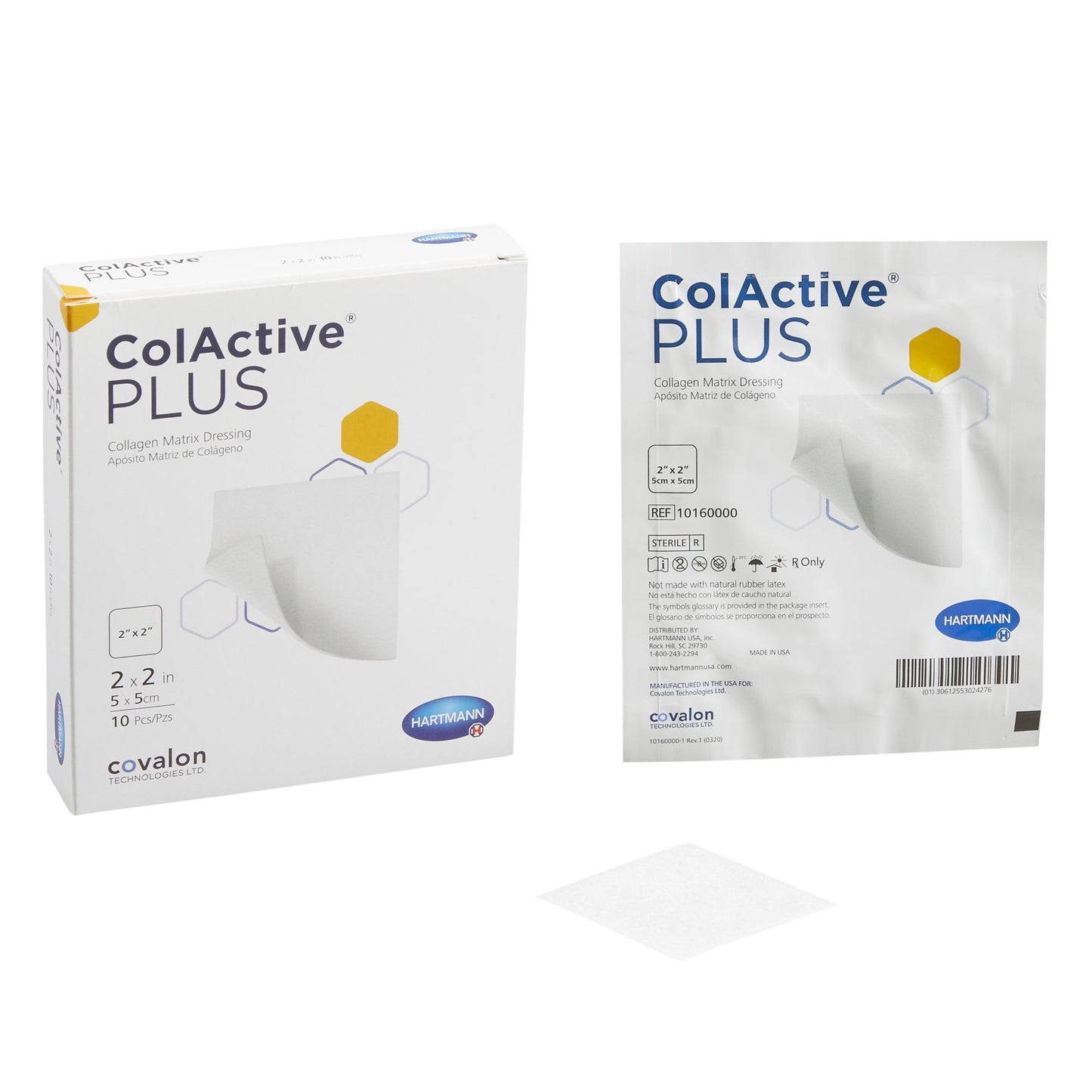 ColActive Plus Collagen Dressing, 2 x 2 Inch