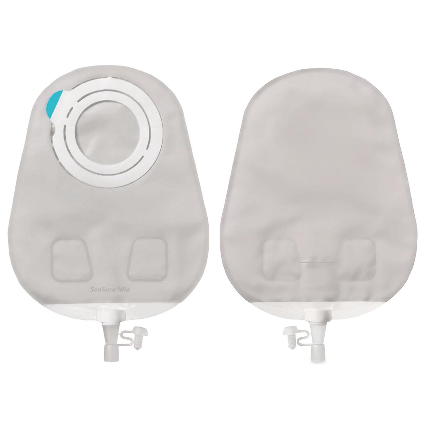 SenSura Mio Flex 2-Piece Transparent Urostomy Pouch, Red Match