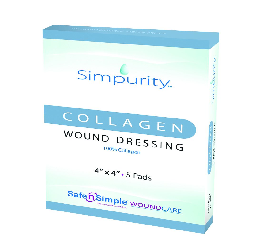 Collagen Dressing Simpurity™ 4 X 4 Inch Square Sterile