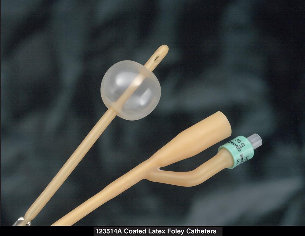 Bardia Silicone Coated Foley Catheter, 16 Fr., 30 cc