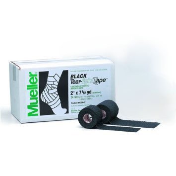 Athletic Tape Mueller Tear-Light Black 2 Inch X 7-1/2 Yard Elastic Adhesive NonSterile