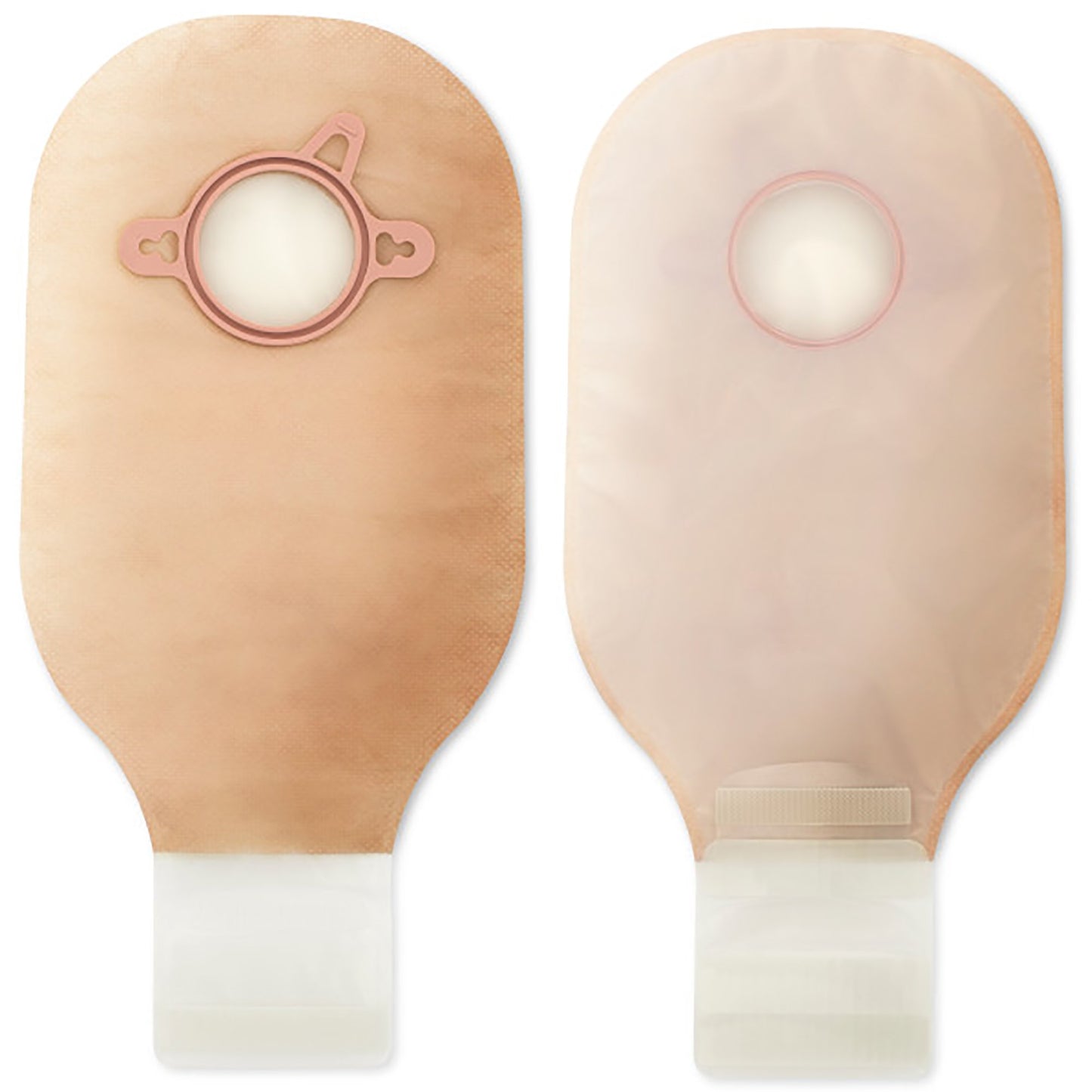 New Image™ Ultra Clear Ostomy Pouch, Pre-cut to Fit 102 mm Stomas, Yellow Match