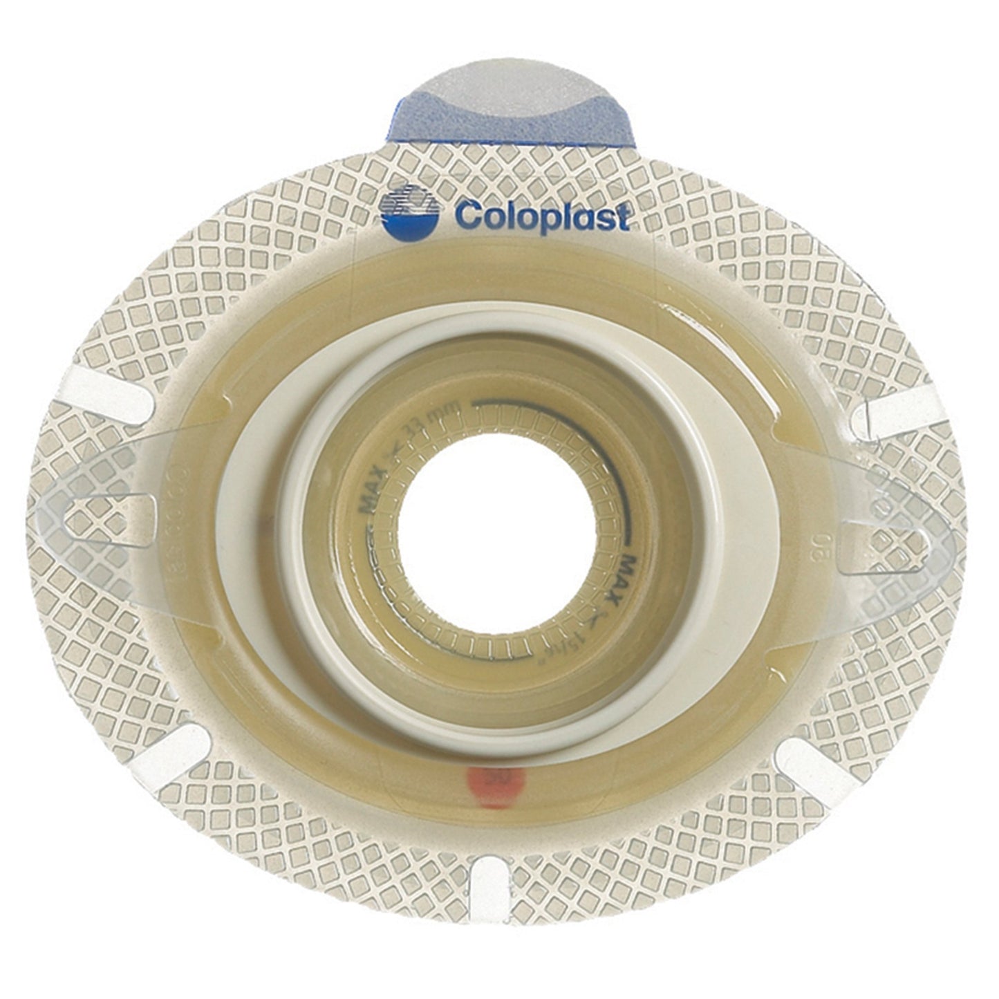 SenSura Click Xpro Flat Ostomy Barrier, Trim to Fit 10 – 45 mm, Red Match