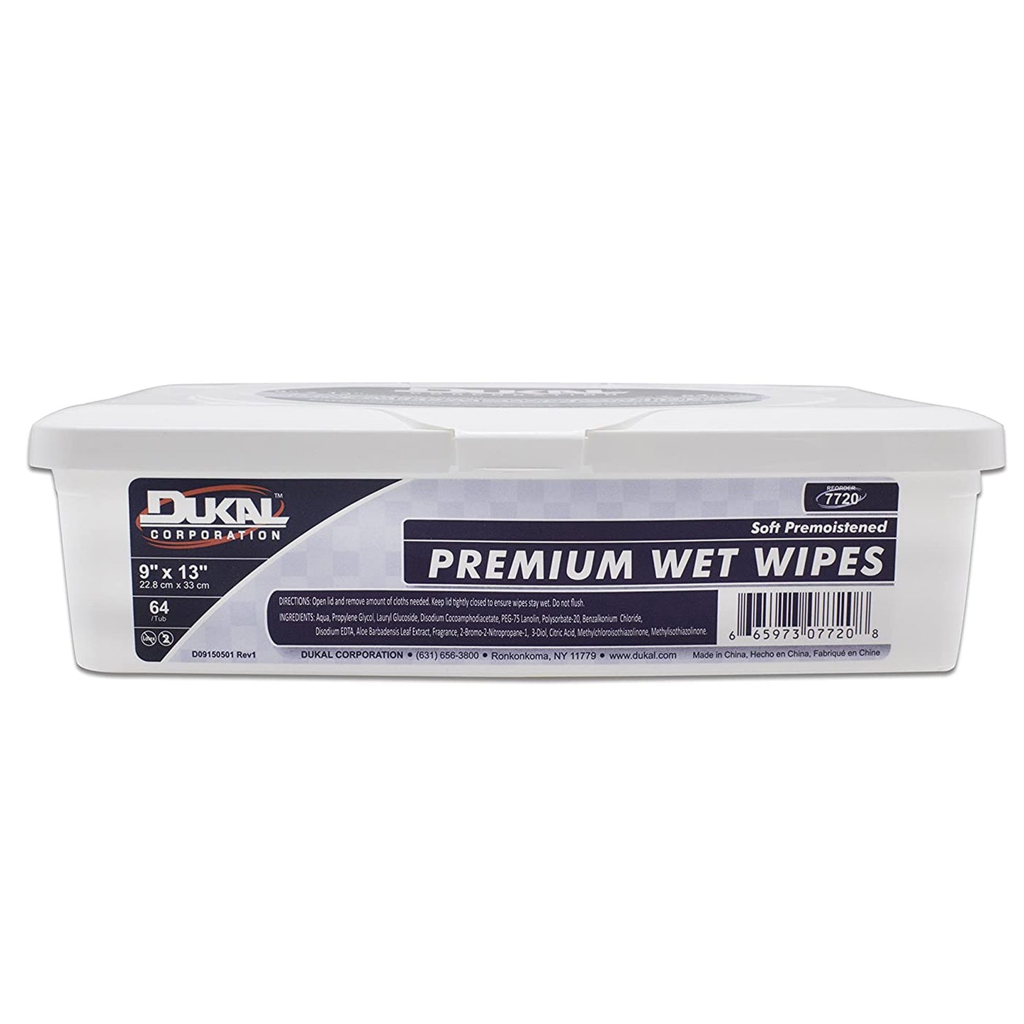 Dukal™ Premium Personal Wipe, 9 x 13 Inch