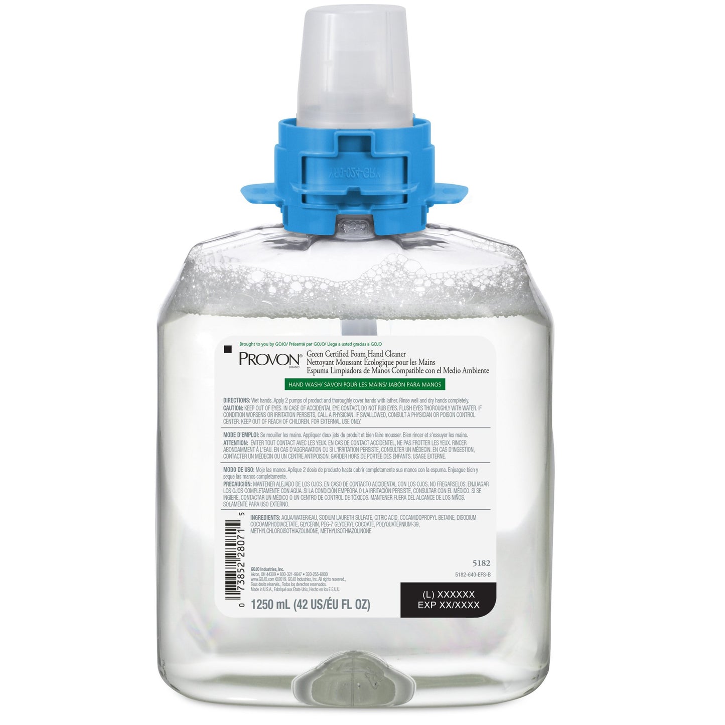 Provon Green Certified Foam Hand Cleaner, 1,250 mL Refill for FMX-12™ Dispenser