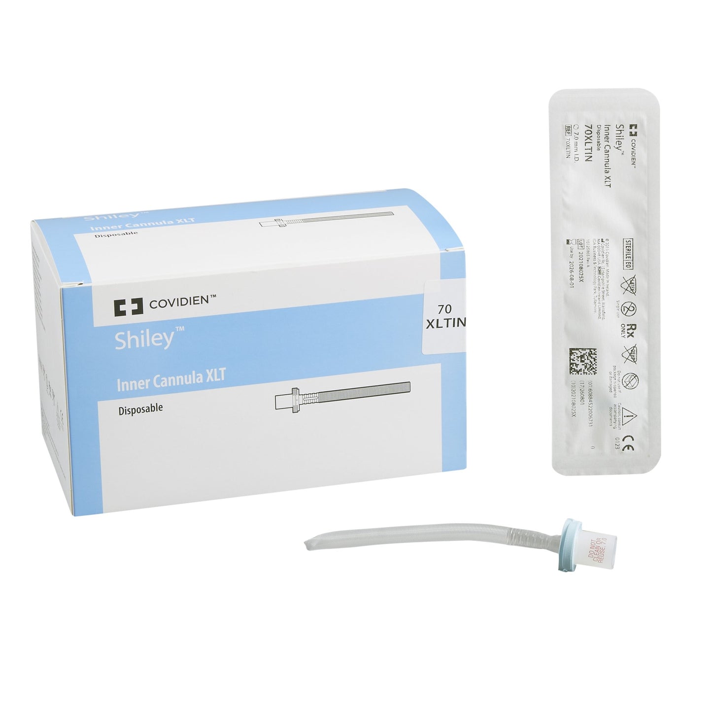 Shiley™ XLT Tracheostomy Tube and Disposable Cannula, Size 7