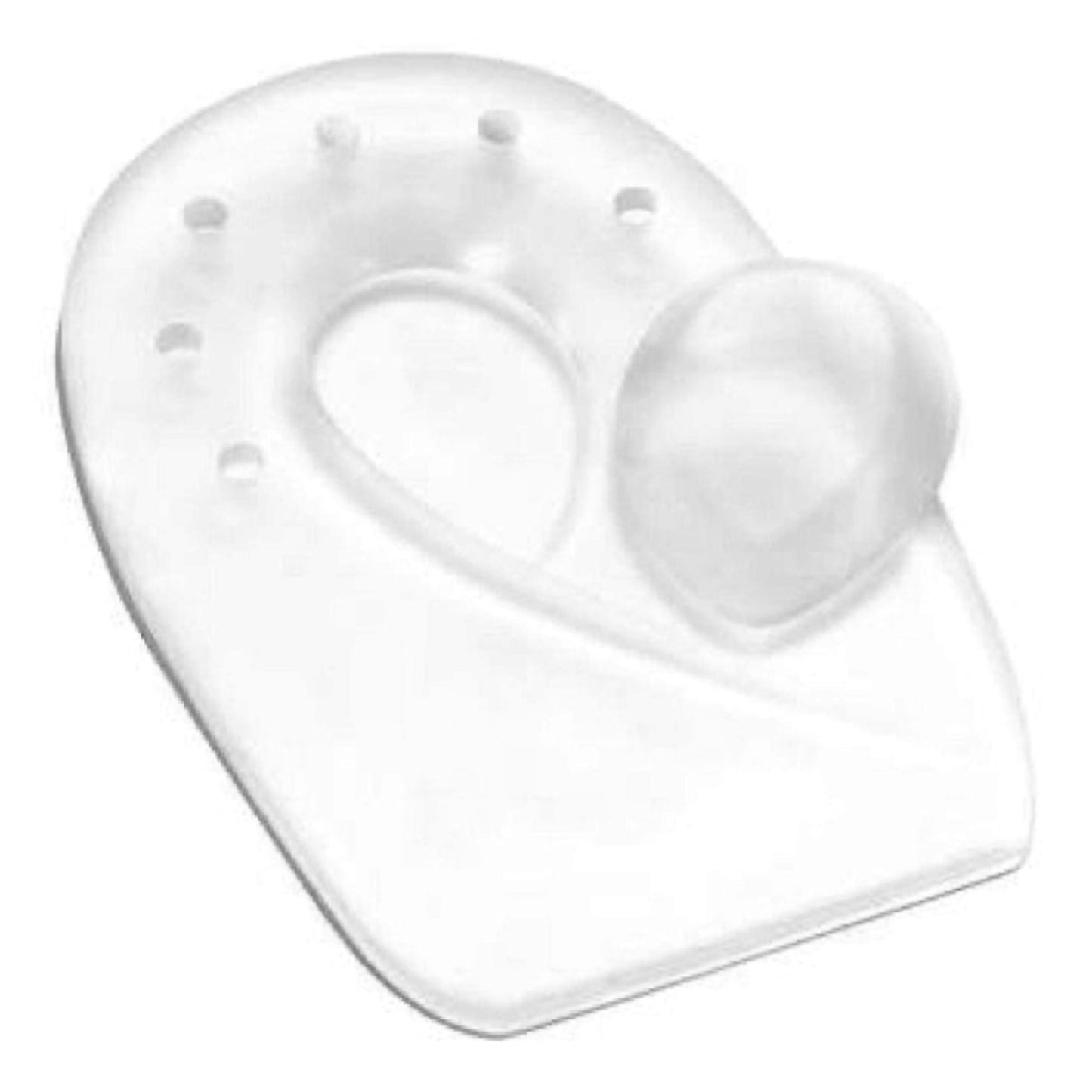 Heel Cushion with Removable Plug Soft Zone™ Heel Support Silicone Women 10 to 13 / Men 8 to 12 White