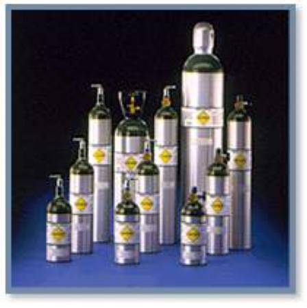 Oxygen Cylinder (Empty) Mada Medical Size M6 Aluminum