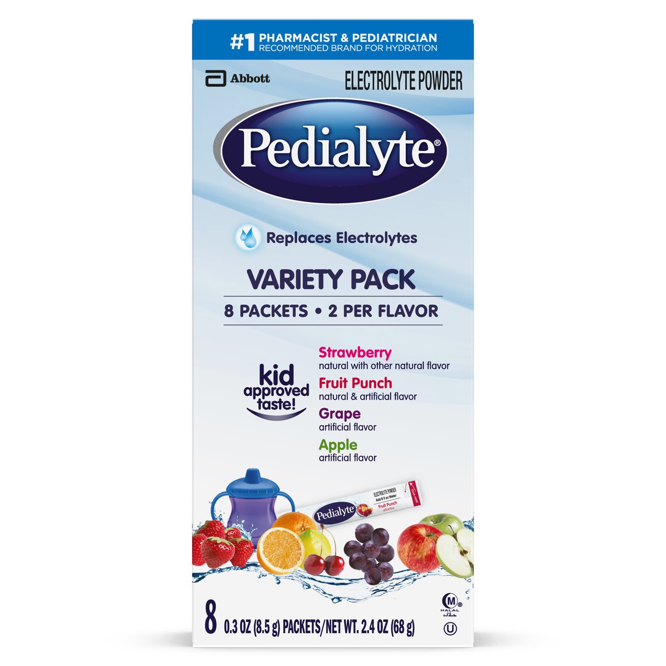 Pedialyte Electrolyte Powder, Assorted Flavors