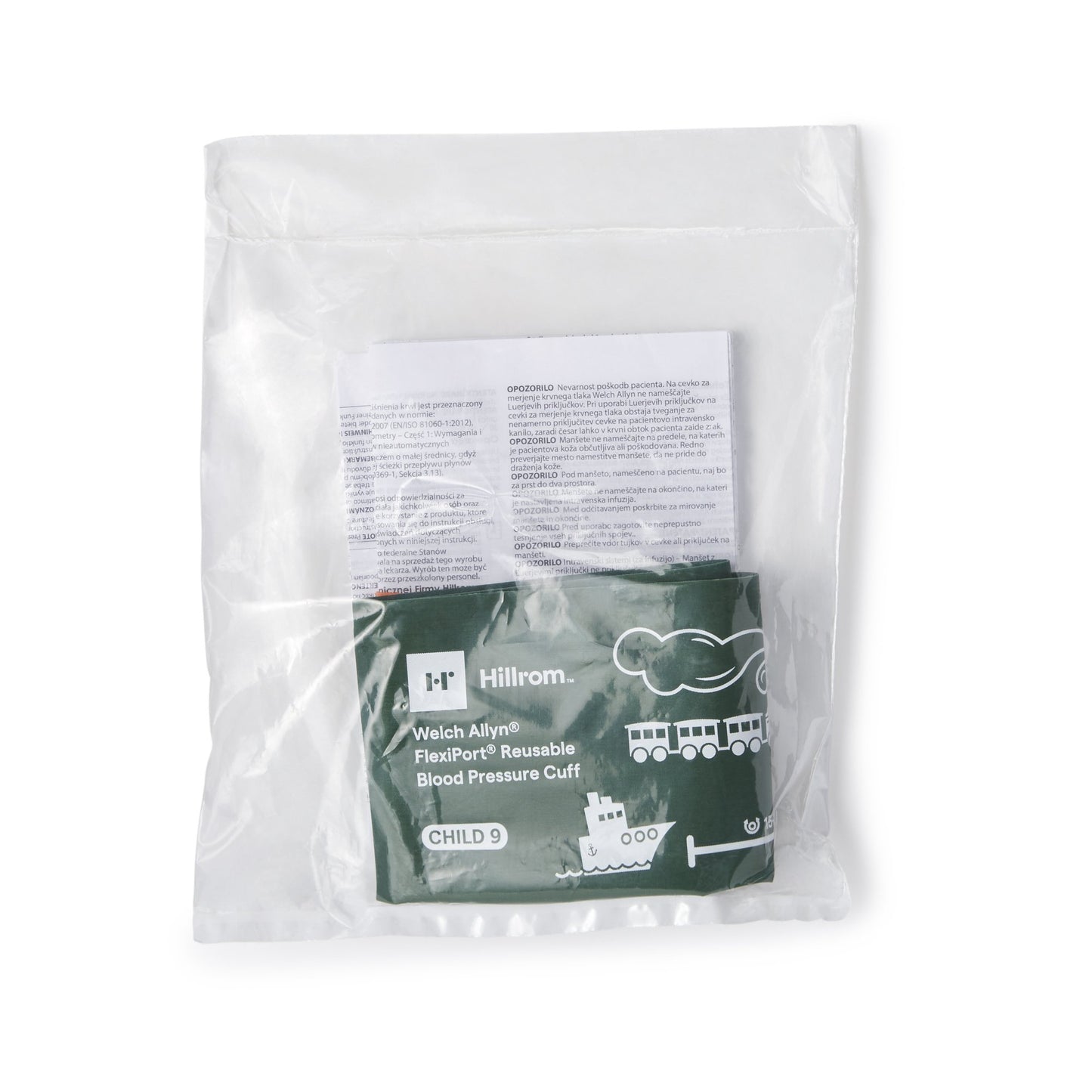 FlexiPort Reusable Blood Pressure Cuff, Size 9, Green