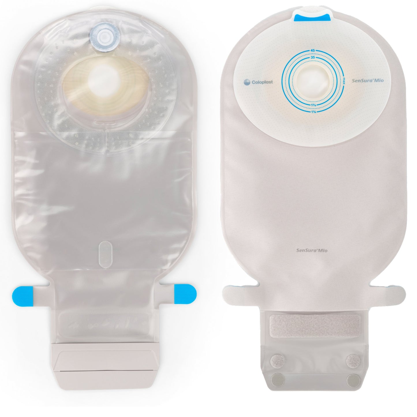 SenSura Mio Flat 1-Piece Transparent Ostomy Pouch, 38mm Stoma