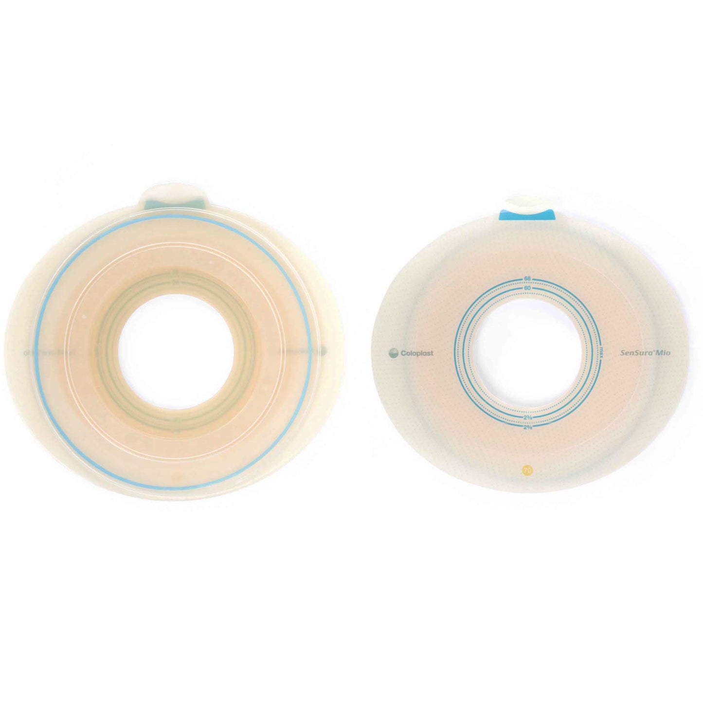 SenSura Mio Flex Ostomy Barrier, 50 mm Stoma Opening, Yellow Color Match