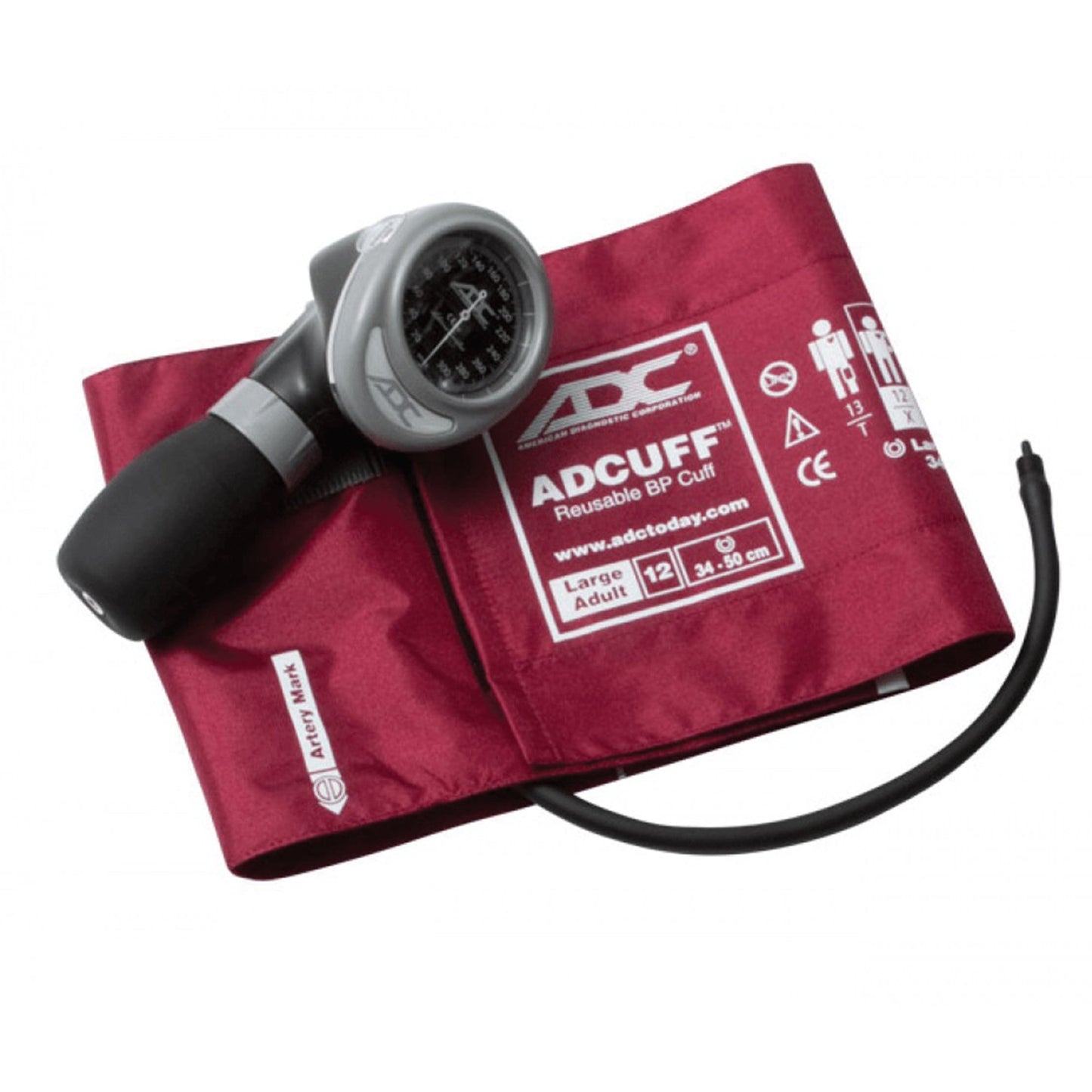 Aneroid Sphygmomanometer Unit Diagnostix™703 Series Large Adult Cuff Nylon Cuff 34 - 50 cm Palm Aneroid