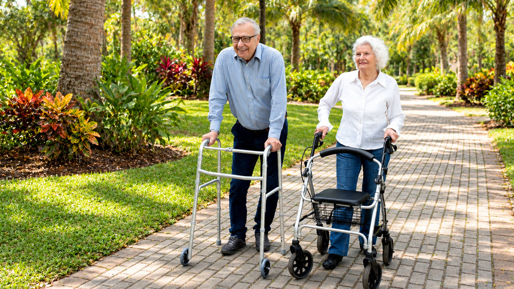 Walker vs. Rollator: What’s the Difference, and Which Fits Your Needs?