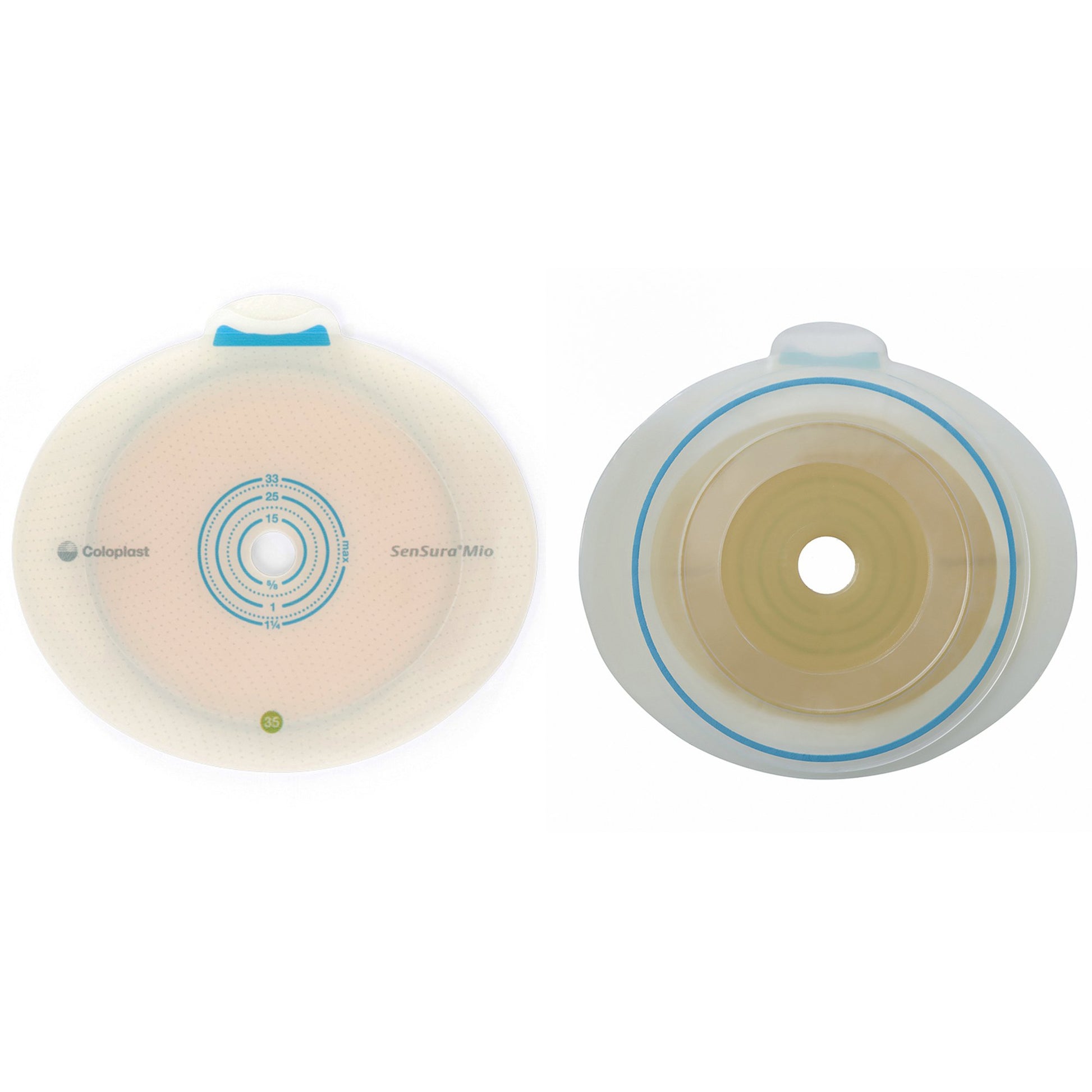 SenSura Mio Flex Ostomy Barrier, 35 mm Stoma Opening, Red Match
