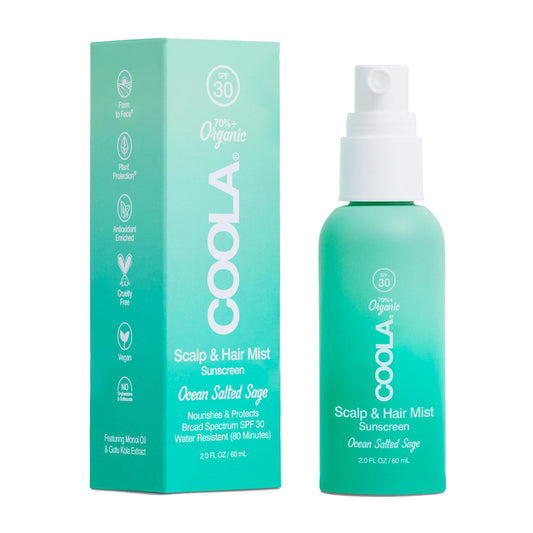 Coola Scalp and Hair Mist Sunscreen SPF 30, 2-ounce Pump Bottle