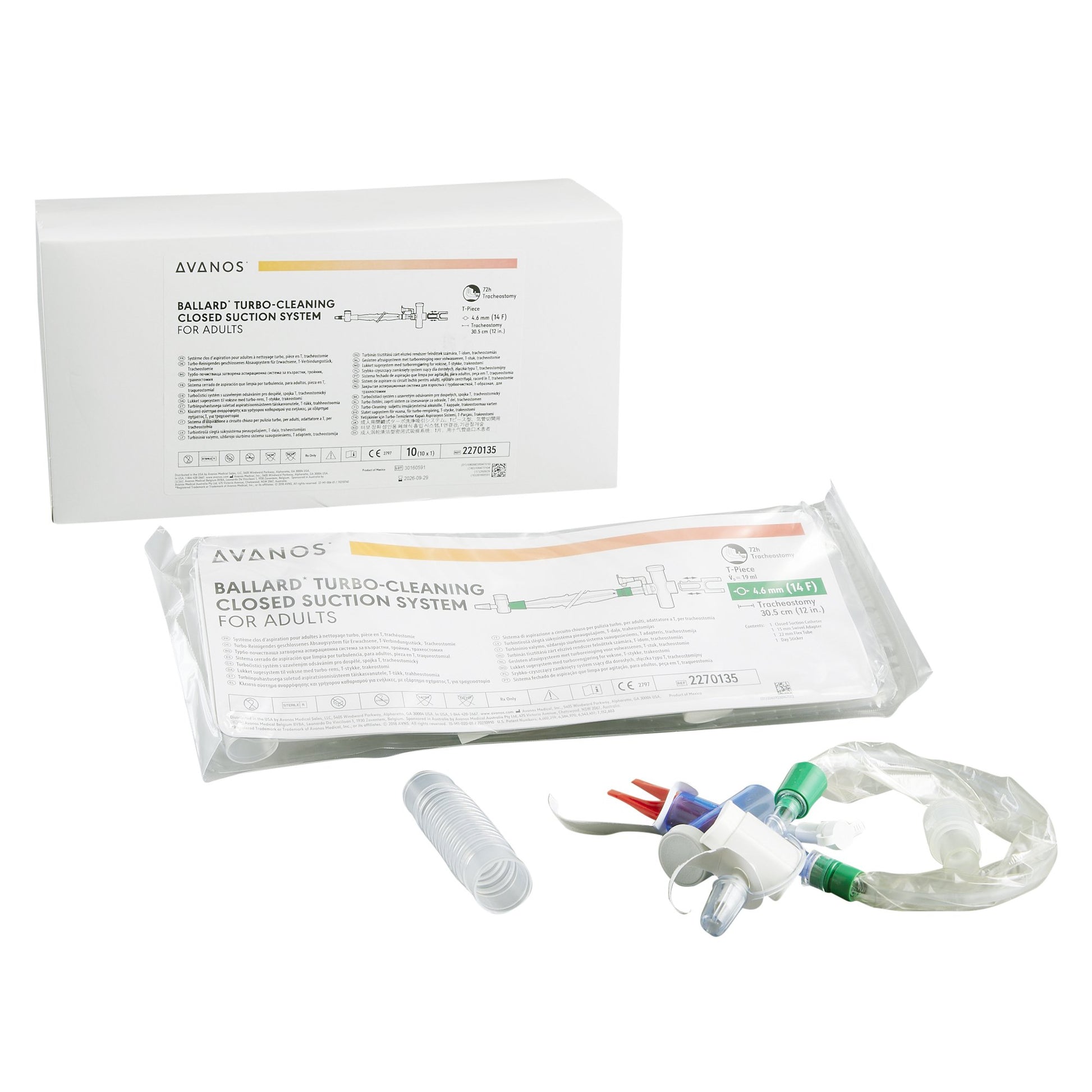 Halyard Ballard Turbo-Cleaning Closed Suction Catheter