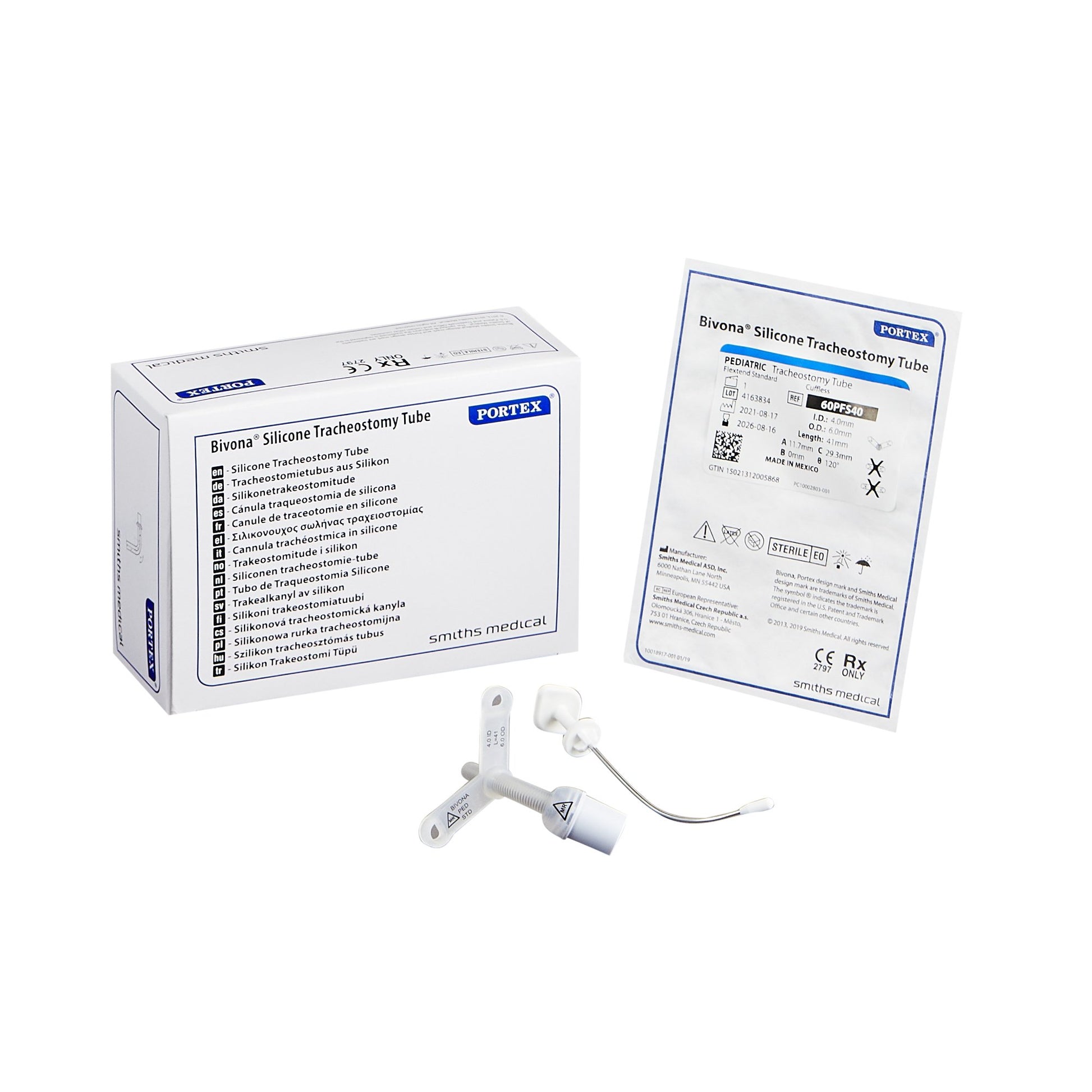 Bivona FlexTend™ Plus Pediatric Tracheostomy Tube, Size 4