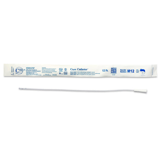 Cure Catheter™ Male Intermittent Catheter, 12 Fr., Straight
