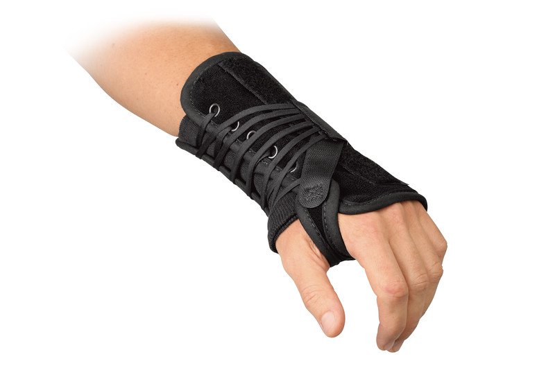 Wrist Brace Breg Aluminium / Felt / Suede Left Hand Black One Size Fits Most
